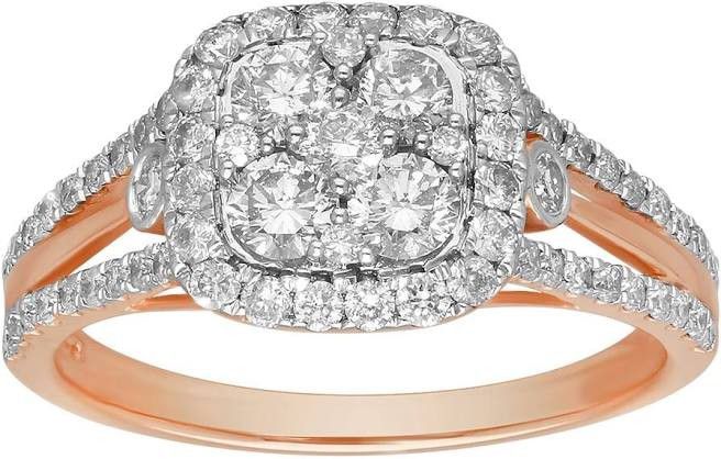 Kallati 1 Ct. tw. Diamond Engagement Ring in 14K Rose Gold