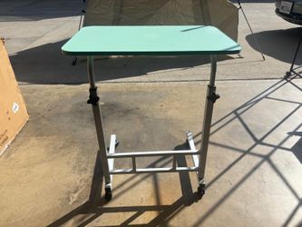 Mint Green Rolling Laptop Desk Table with Wheels – Small Scratch on Top