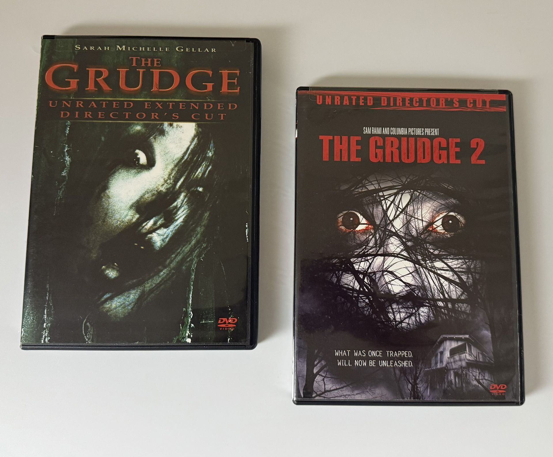 The Grudge 1 and 2 Lot of DVDs Sarah Michelle Gellar Horror: Unrated Director's Cut