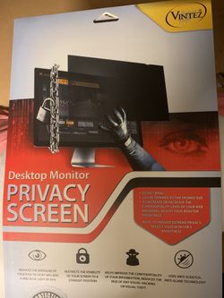 24 Inch 16:9 Aspect Ratio Computer Privacy Screen Filter for Widescreen Computer Monitor - Anti-Glare - Anti-Scratch Protector Film for Data confident