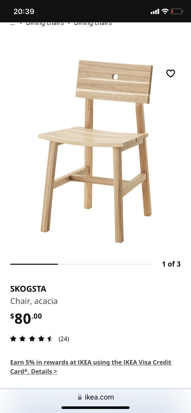 SKOGSTA Chairs (Ikea)