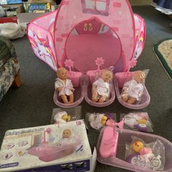 Doll Sets- New 4 Sets for $15.00.      Chino, Ca