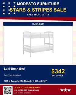 Sale on Bunkbeds at 1408 N Carpenter RD Modesto