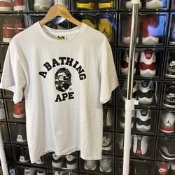 Glow In The Dark BAPE college Tee Size L (fits Like A Medium) 