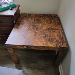 36x36x24 Brown Wood Table
