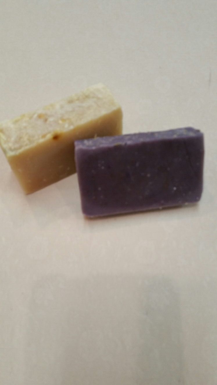 Goat milk oatmeal and lavender soaps