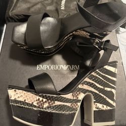 Emporio Armani Block Heels Size 37