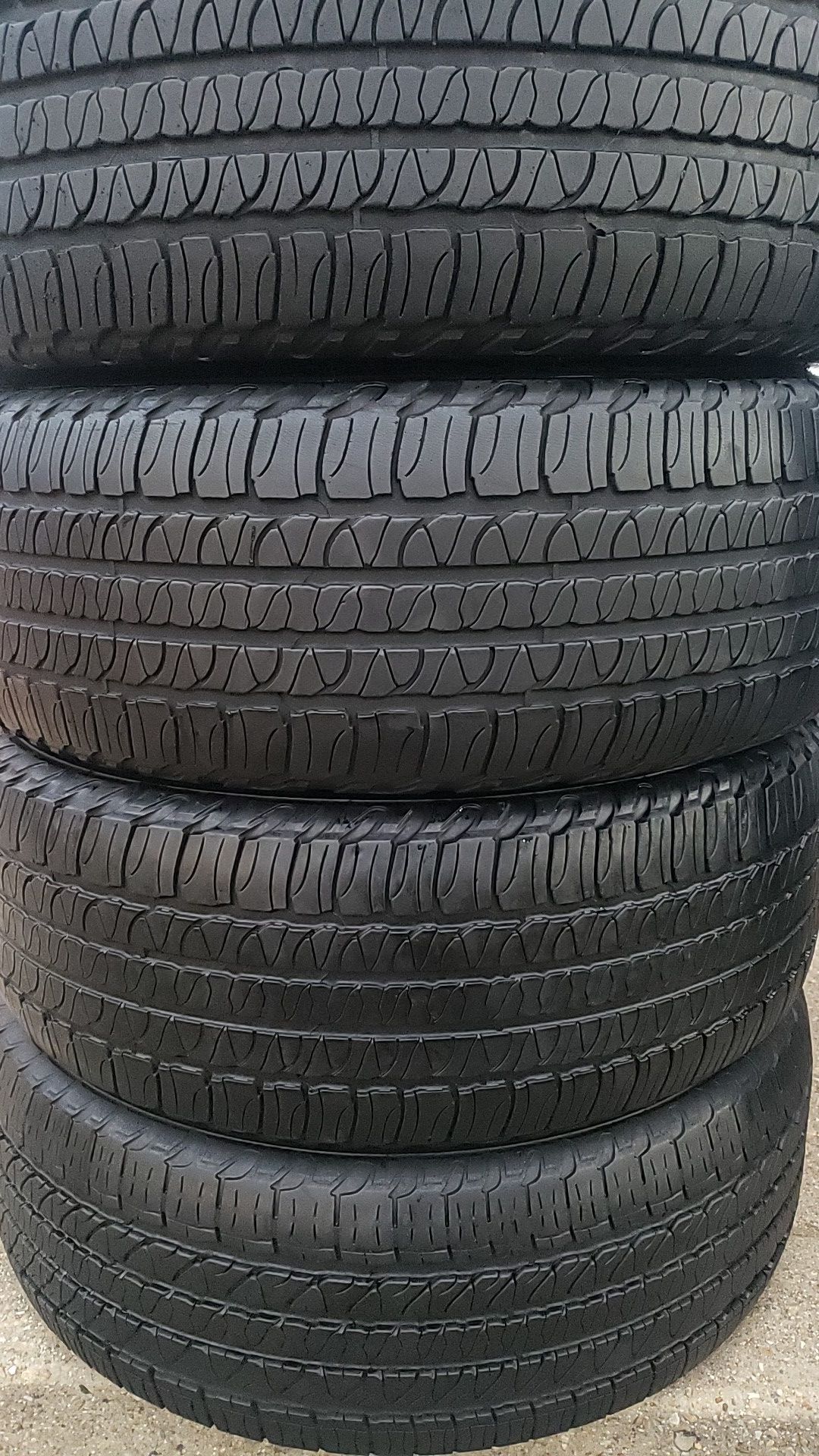 Four matching Goodyear tires for sale 245/64/17
