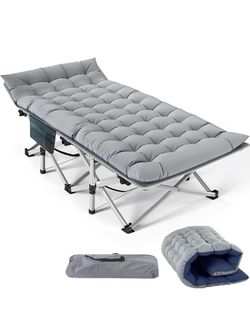 cama plegable y portátil de tamaño XXL con almohadilla