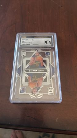 2021-22 Donruss Elite Stephen Curry #23 "Deck" Insert - CSG 9.5 Mint+ Clear Acetate Short Print