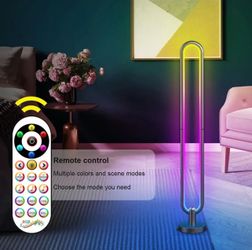 BRAND NEW IN BOX LYANDIEO LED SMART FLOOR LAMP AMBIANT ATMOSPHERE Colorful floor-to-ceiling corner lights】 The mysterious light and shadow change, th