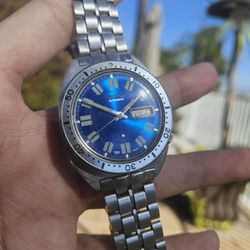 RARE Vintage Seiko Sport Dive 6106-8100 "CHEVRON Dial" 1970 Mens Automatic Watch, Watch Trades Welcome!