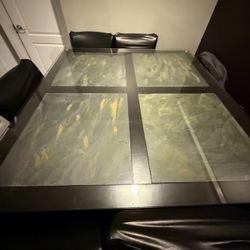 Glass And Stone Table