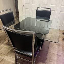 Table And Three Chairs Free