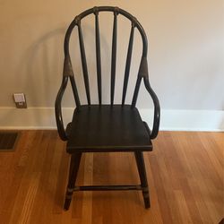 Black wood chair