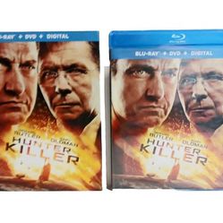 Hunter Killer: Blu-ray + DVD + Digital 2018 Brand New Factory Sealed W/Slipcover