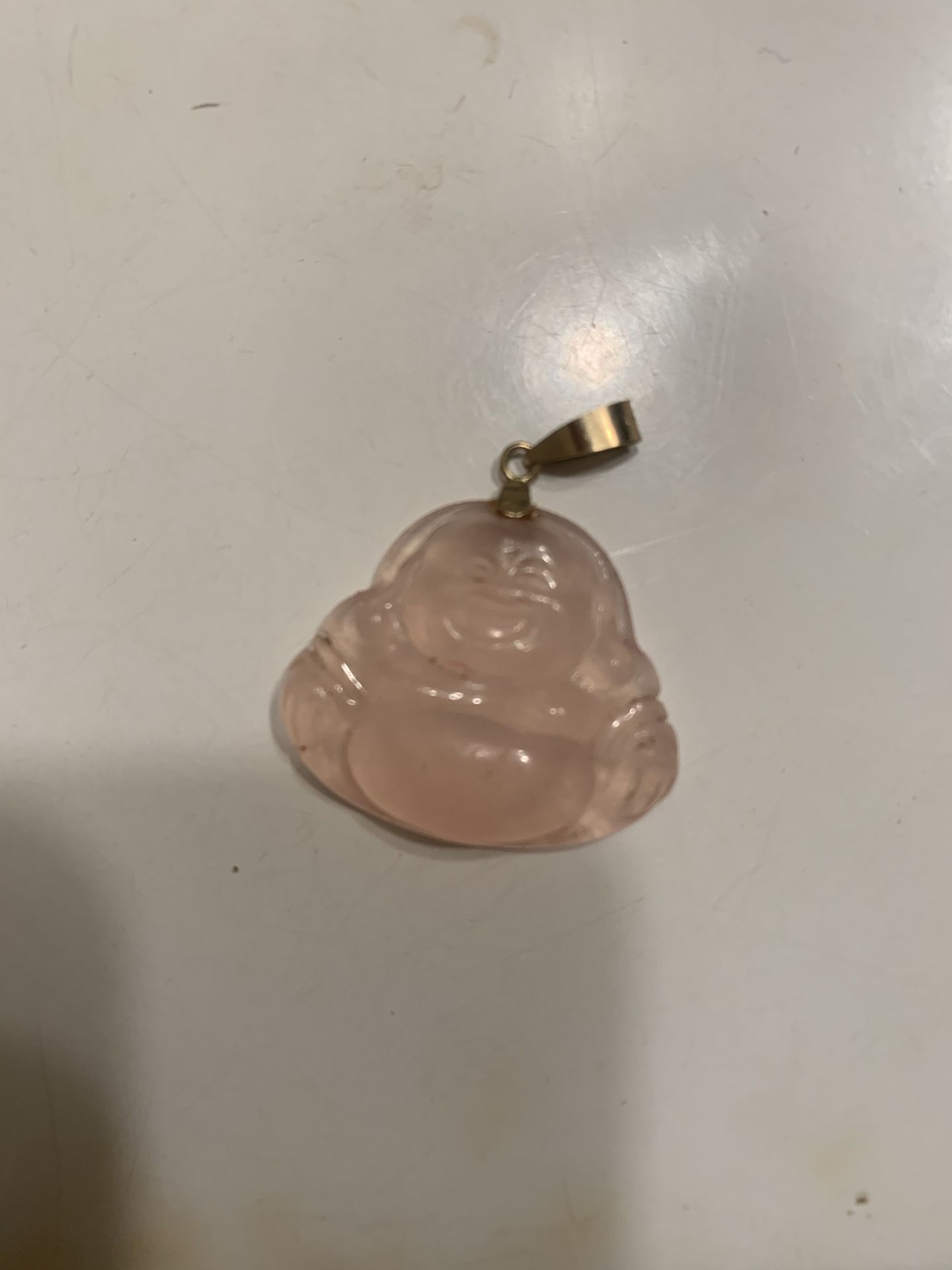 Pink Buddha Pendant