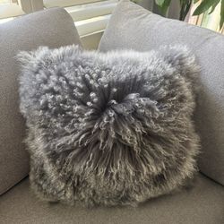 Tibetan Lamb Fur Fluffy Throw Pillows