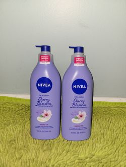 2 Nivea Oil In Lotion 16.9oz Cherry Blossom