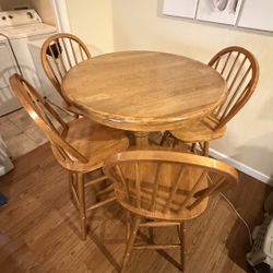Wooden High top Bistro Table