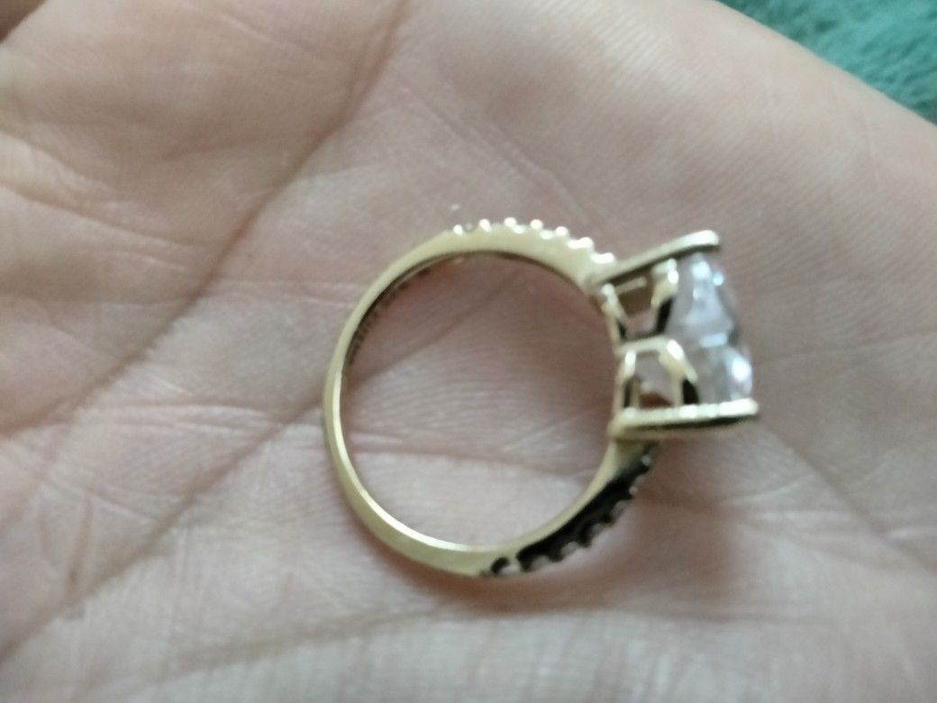 925 Sterling Silver Heart Zirconia Ring