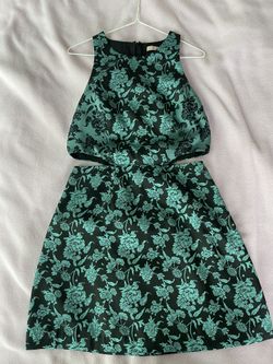 Blue Teal Cocktail Dress