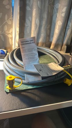 40 Feet 1/2 inch ID Natural Gas Grill Hose with Quick Connect Fittings, Natural Gas Line for Grill, Pizza Oven, Heater and More Low Pressure Appliance