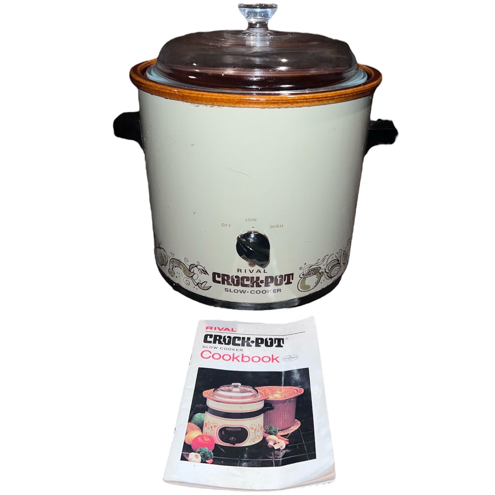 Vintage Rival Crock Pot - Avocado Green - Model 3100/2 - 3.5 qt -Works Great!