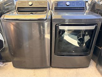 LG.   WASHER. AND GAS DRYER