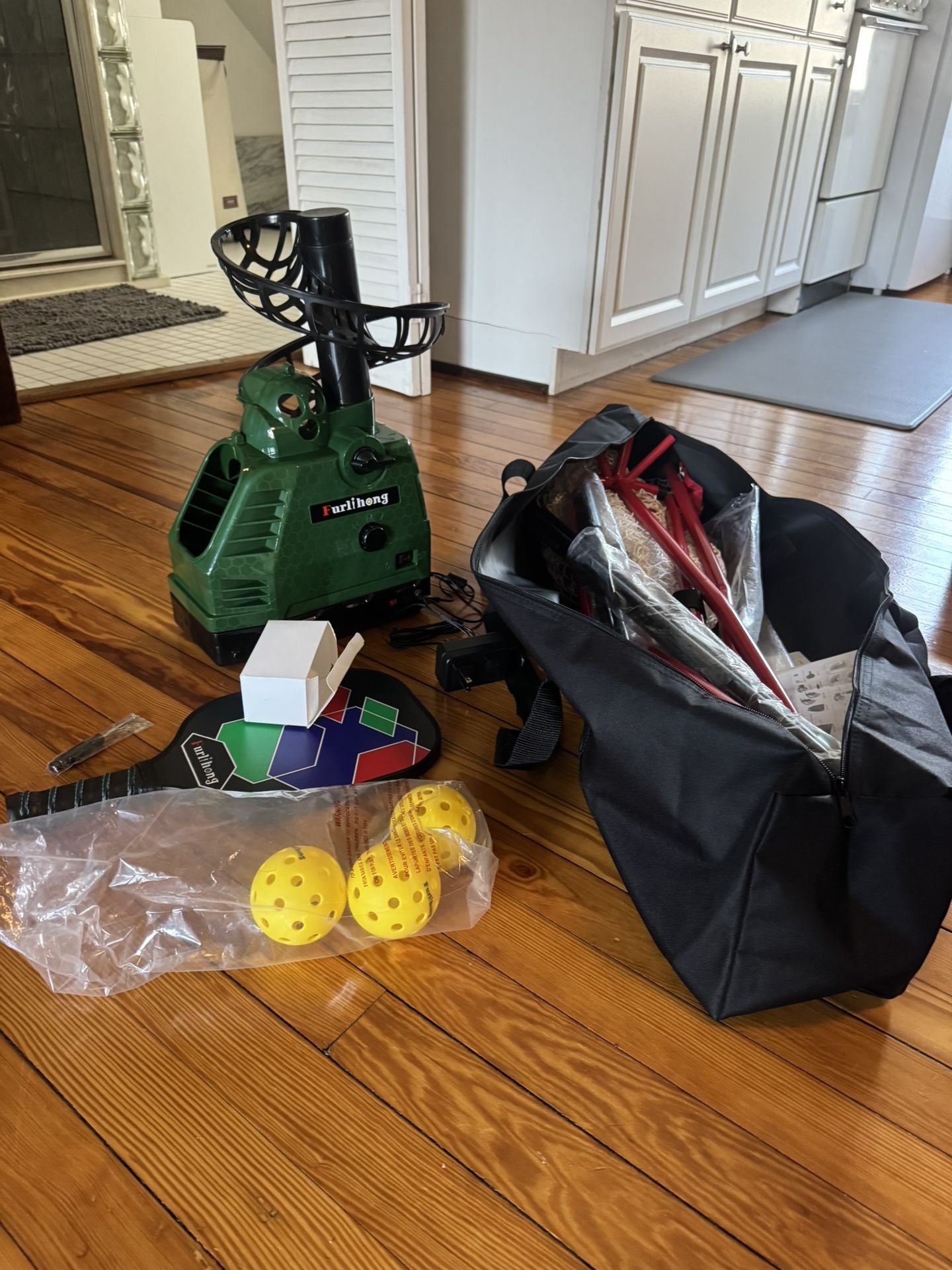 680PBH Pickleball Starter Kit, Including Launch Machine, Ball Recycling Net, Paddle, pickleballs,bag