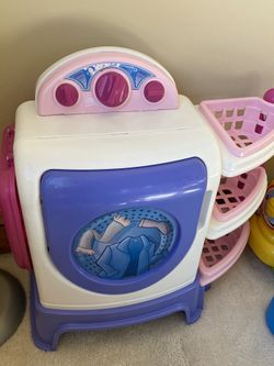 Kids play washing machine/laundry with ironing board -best offer