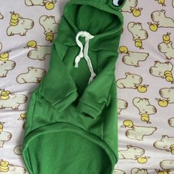 Dog Hoodie: Frog 