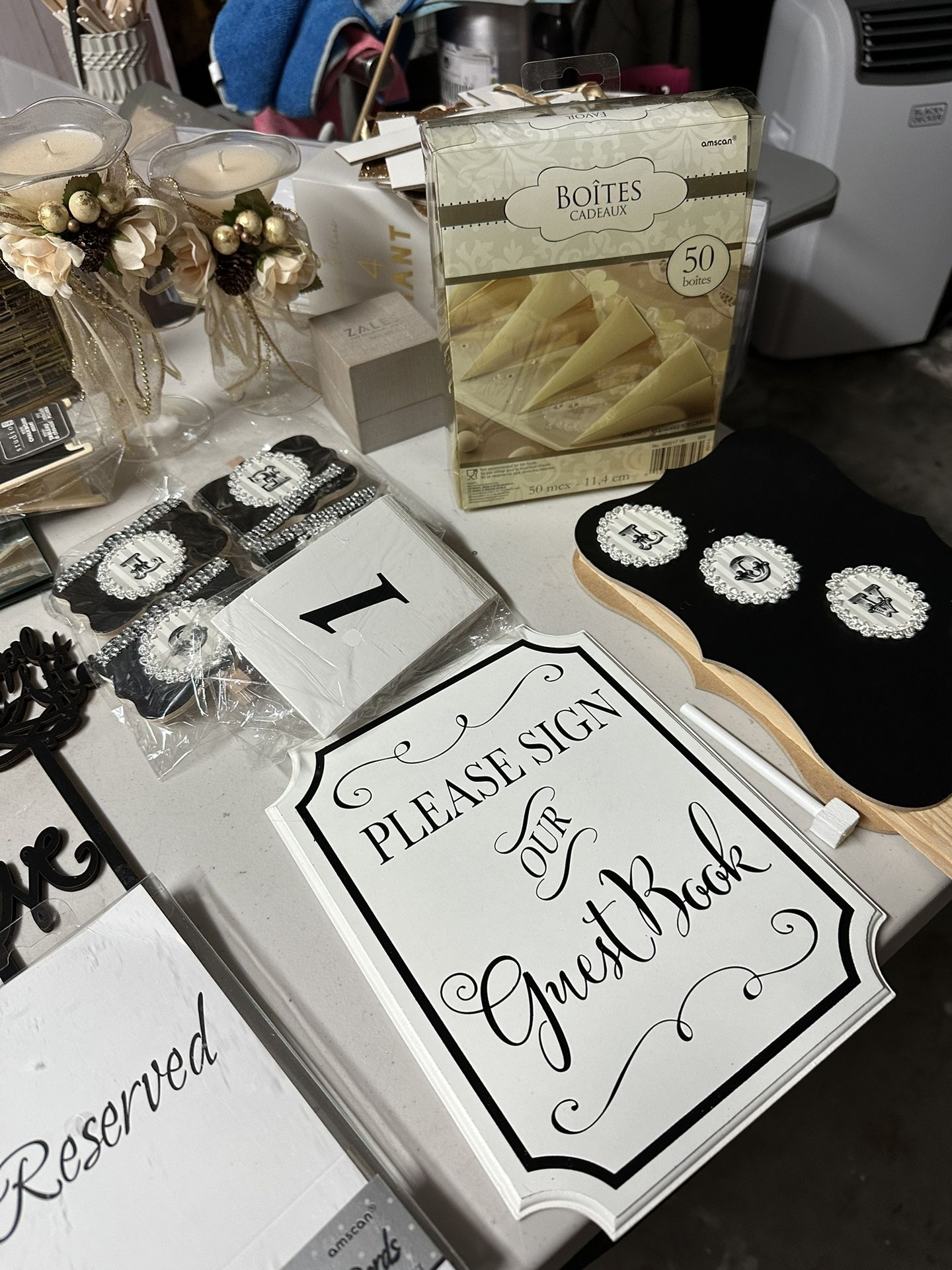 Wedding Decorations Table Number Guestbook Pedals & More!