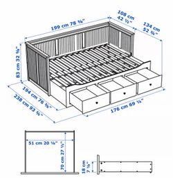 Twin size Daybed converters in two twin size beds.