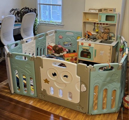 Costway 16-panel Baby Playpen