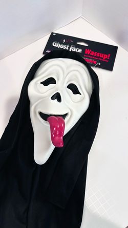 Fun World Halloween 🎃 Ghost Face Wassup Spoof Mask Scary Movie Scream Parody New