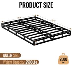 New Queen Size 5 Inch Box Spring - Heavy Duty With Fabric Cover. Russell/Boulder Area.