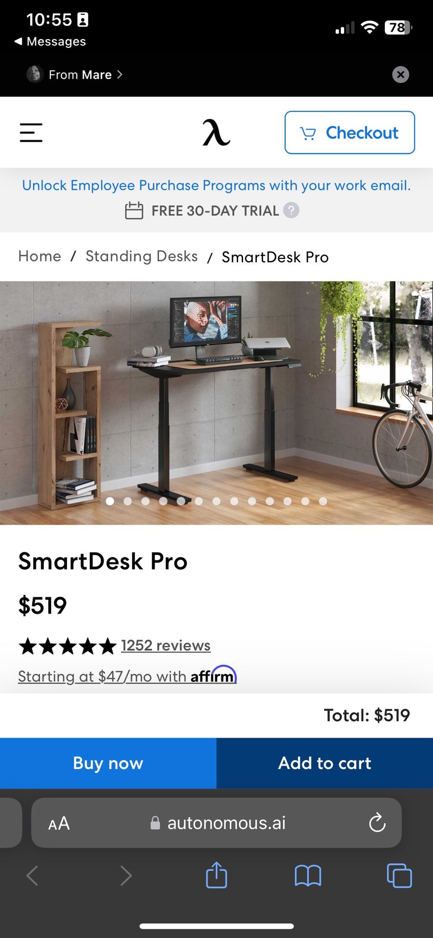 Standing Desk for Sale 