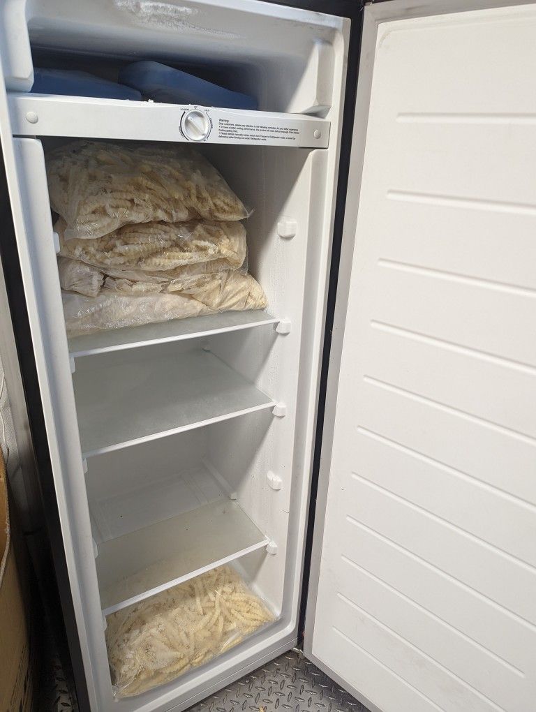 7 cu. ft. Convertible Upright Freezer/Refrigerator Stainless Steel for