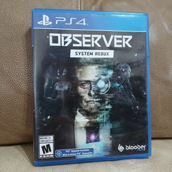 Observer System Redux For Playstation 4 PS4