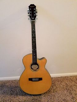 Epiphone Pr-4e Electric Acoustic Guitar Excellent Shape