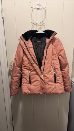 Ambiance Outerwear Pink Puffer Jacket