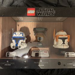 LEGO Star Wars Helmet Display (captain Rex Boushh Commander Cody)