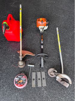 STIHL KombiSystem KM 56 RC-E + String Trimmer & Edger + Extras