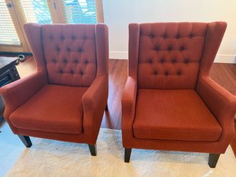 Two matching Madison Park upholstered armchairs