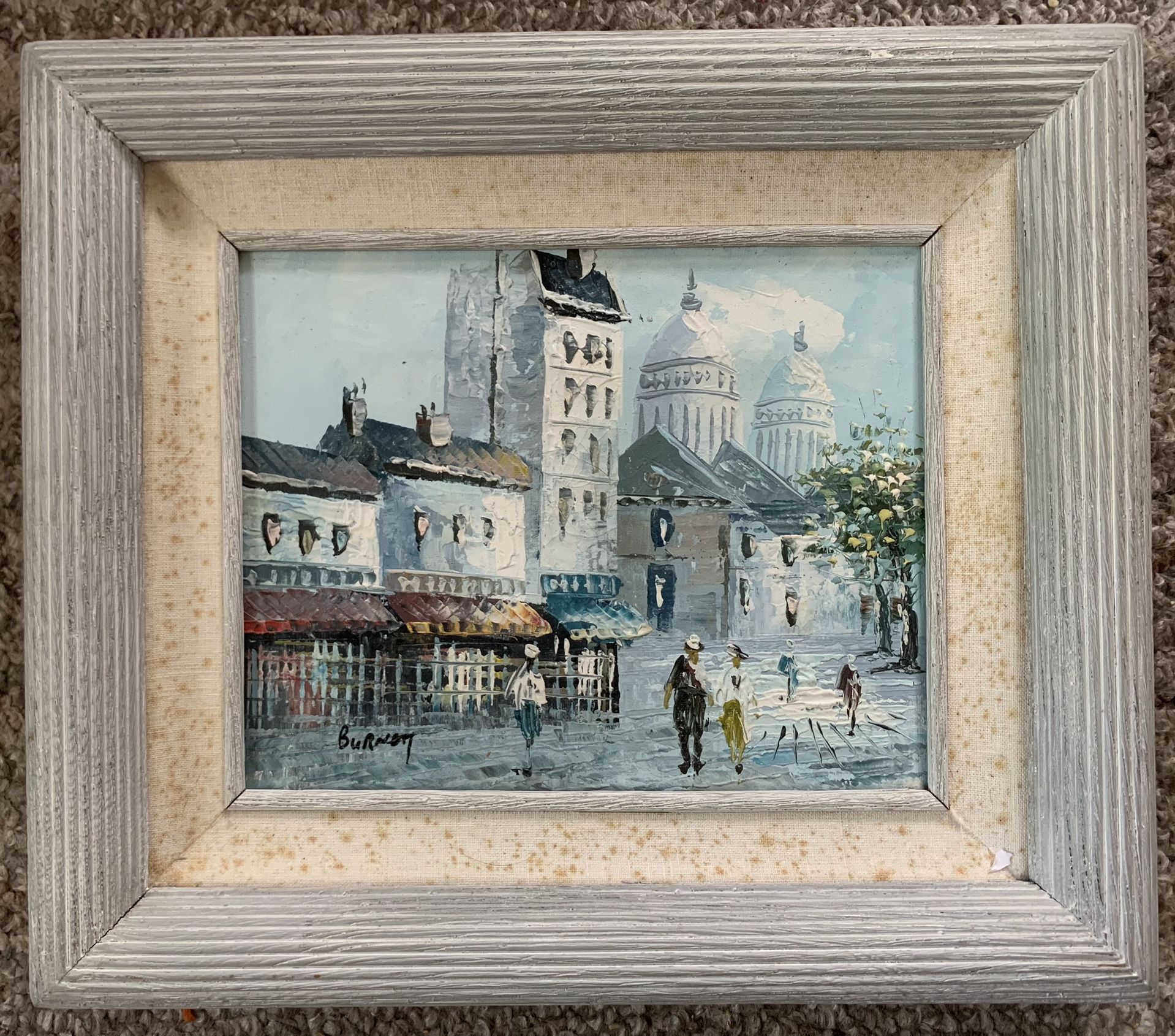 Caroline Burnett, signed 1910’s/1920’s (>100yrs old!) Gorgeous Parisian Street Scene