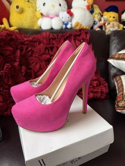 DREAM PAIRS Women's Party Sexy Super Platform Nightclub Shoes size 7 in pink