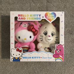NEW Hello Kitty and Friends, Collectible Plush Care Bears