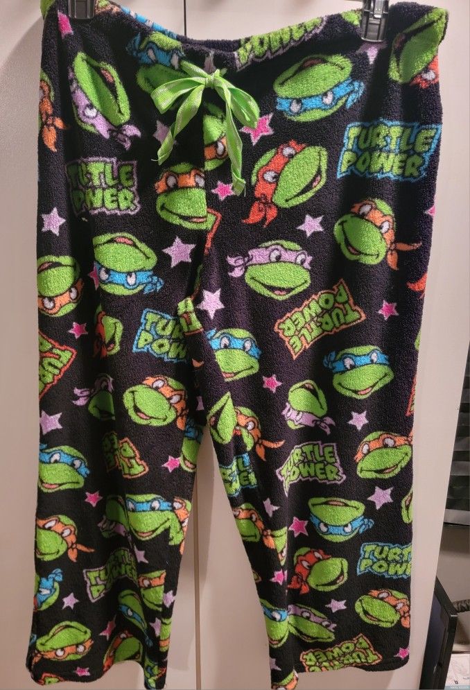 Teenage Mutant Ninja Turtles graphic print sleep pants size XL 16/18