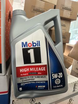 Last one Mobil 1 high mileage 5w20 full synthetic oil